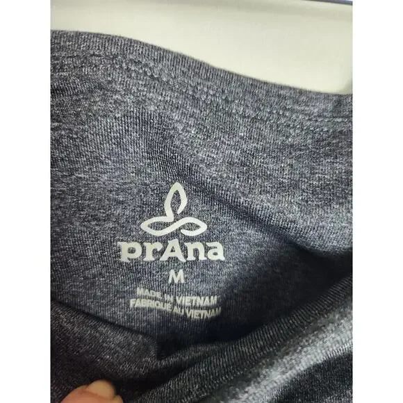 Prana pull on flare athleisure stretch pants sz M heathered gray gorpcore - Picture 5 of 10